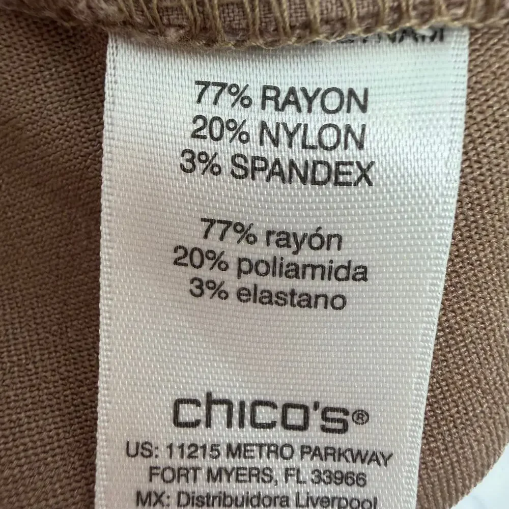 Chico’s Brown Josie Perfect Stretch Slim Leg Pull On Pants (2/12) - Picture 6 of 6